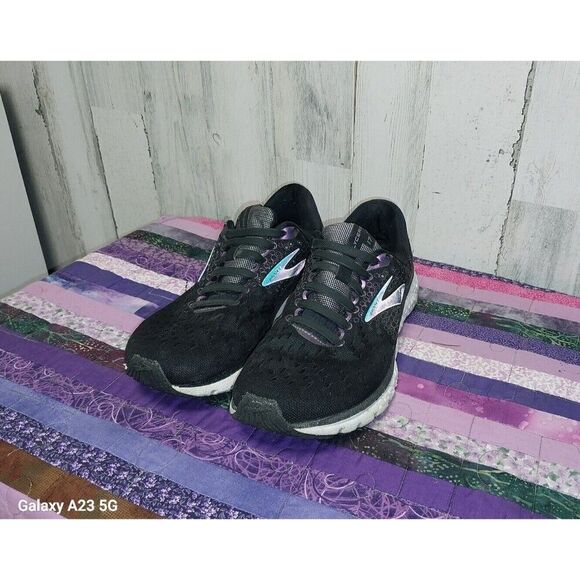 Brooks Glycerin 17 Women's Black Purple Running Shoes Size 10 1202831B097 - Picture 2 of 16